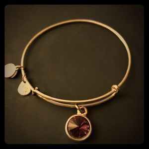 Silver amethyst Alex & Ani bracelet
